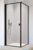 Radaway Nes 8 Black Kdj I Frame kabina 90x80cm lewa czarny mat/szkło przejrzyste 110072090-54-56L/10089080-54-56